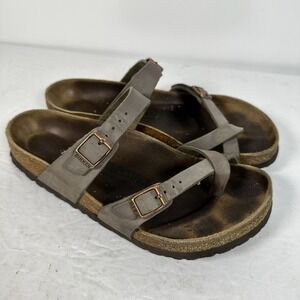 Birkenstock Mayari Brown Leather | Germany  Size 39-250 US Size L 8/M 6